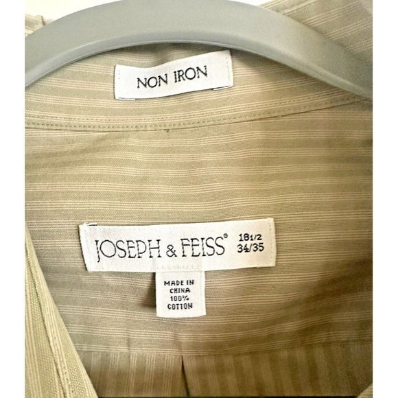 Joseph and Feiss 18 1/2 Long‎ Sleeve Mens Dress Shirt - Picture 6 of 7